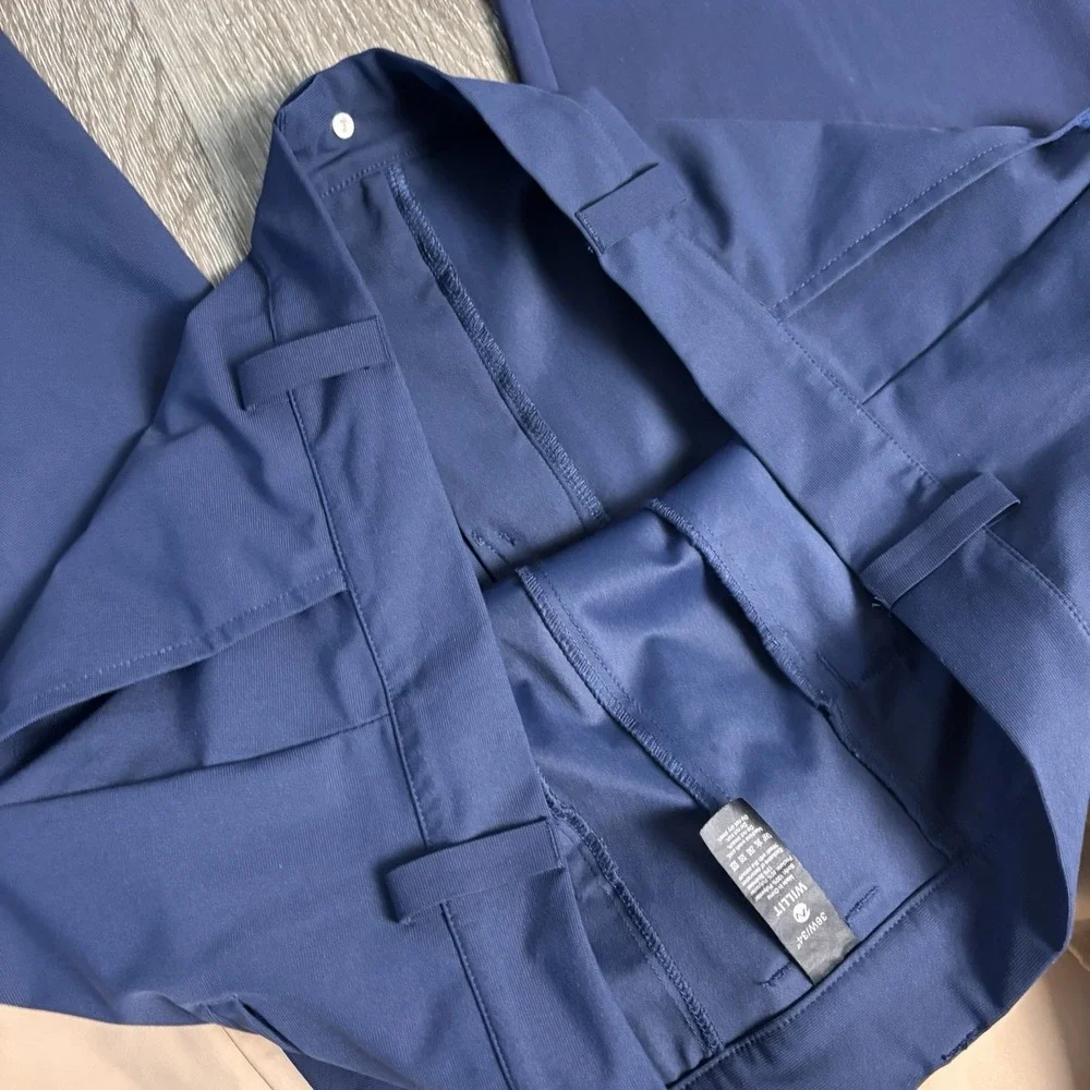 Willit Golf Performance Chino Pants Men's 36x34 Blue/Khaki Stretch Casual-2 Pair